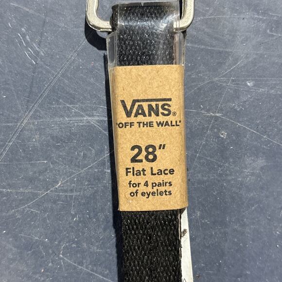 Vans Off The Wall Black 28” Flat Laces Shoelaces NEW - Picture 2 of 3